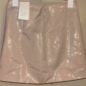 A New Day Women's Sequin Skirt - Cream